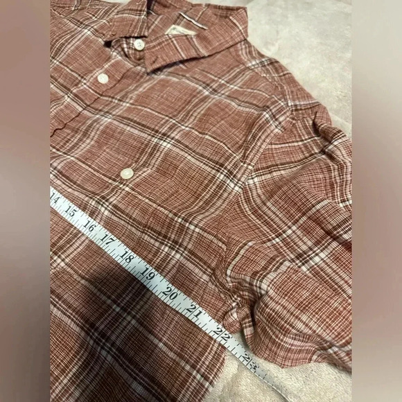 Weatherproof Vintage Linen Button Down Men’s Size XL Washable Short-sleeved - Picture 3 of 6